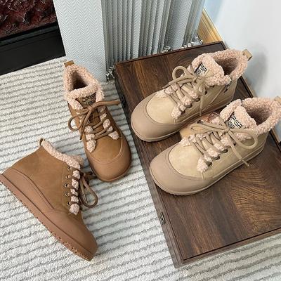 Retro Snow Boots Winter New Casual Velvet Martin Boots Women's Flat All-match Boots Women's Warm Women's Boots