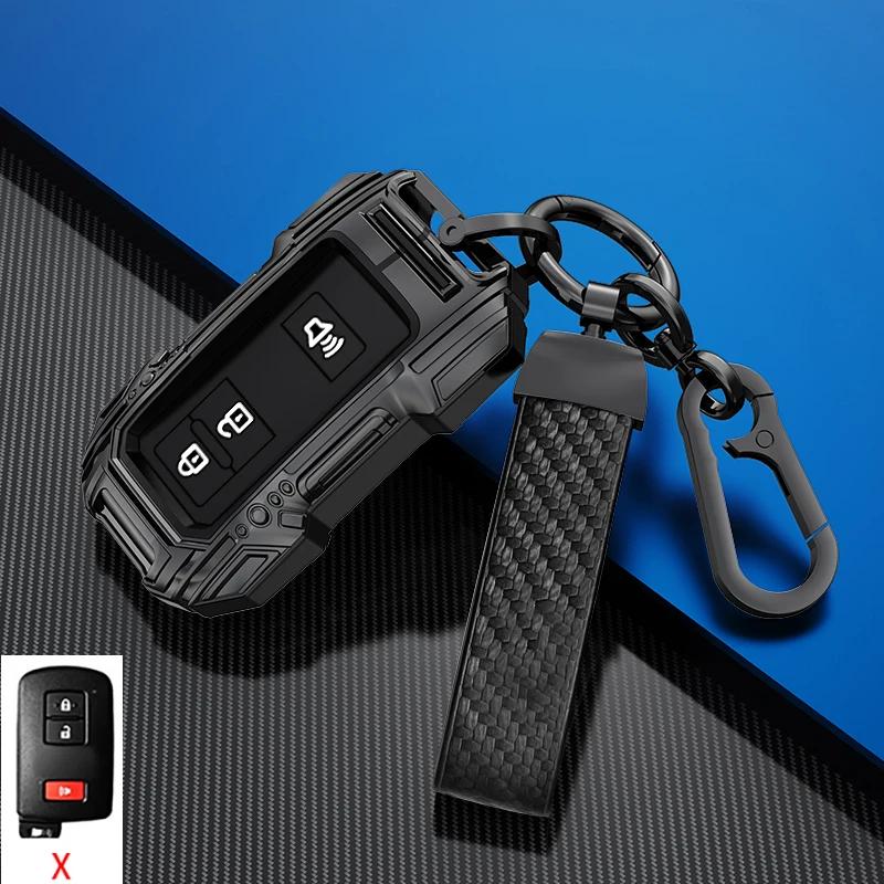 Alloy Car Key Case Cover For S0 RAV4 Camry Prius CHR Aygo Corolla Yaris Land Cruiser Highlander Prado Auris Avalon 2015 JH0