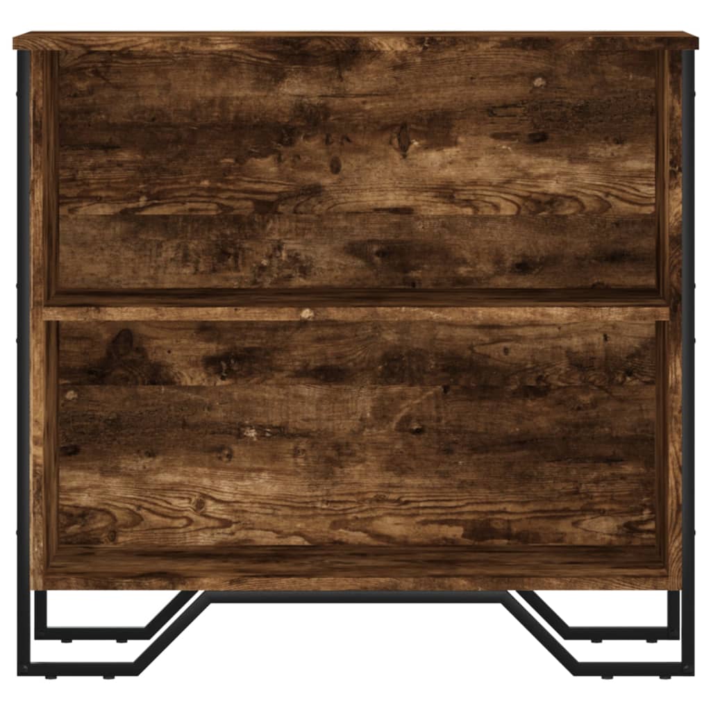 Vidaxl Regał, Przydymiony Dąb, 80X31X74,5 Cm, Materiał Drewnopochodny