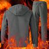 Winter Jacket Suit Men's Plus Velvet Water-proof Overalls To Keep Warm Outdoor Labor Insurance 2-piece Set