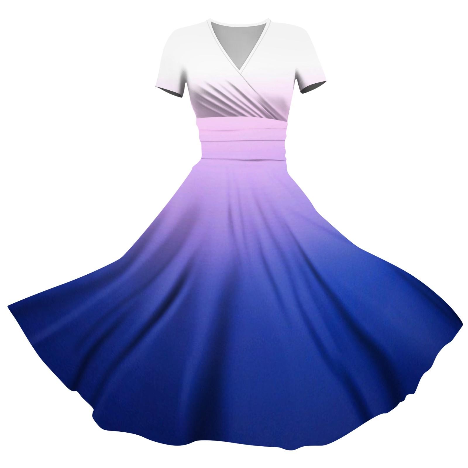 

Женское платье принцессы, сексуальное плиссированное платье с коротким рукавом и v-образным вырезом на талии XXL