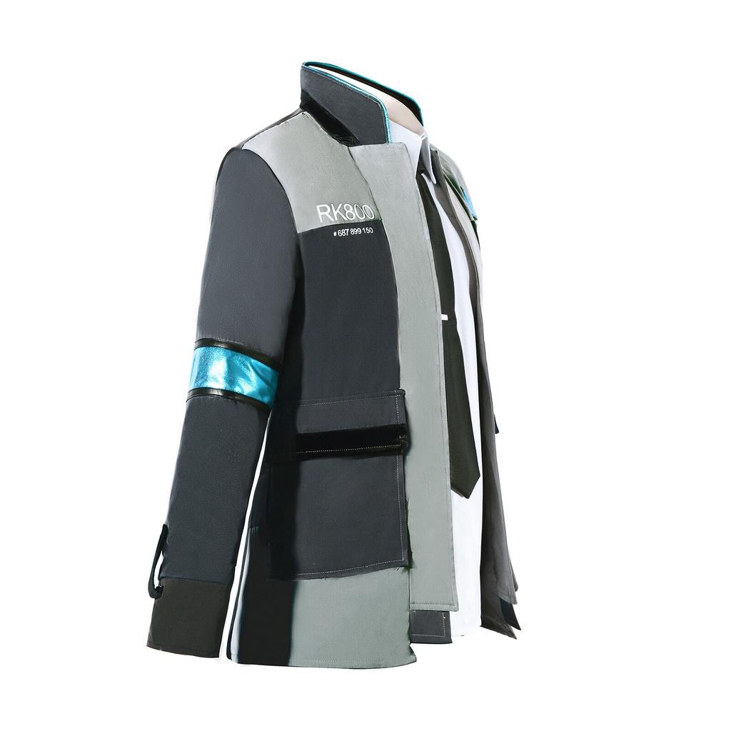 Premium Detroit Become Human Rk800 Connor Cosplay Costume Complete Outfit Jacket Coat For Ultimate Roleplay Experience