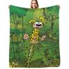 Marsupilami Feder Original Überwurf Faltenbeständig Leichte Decke