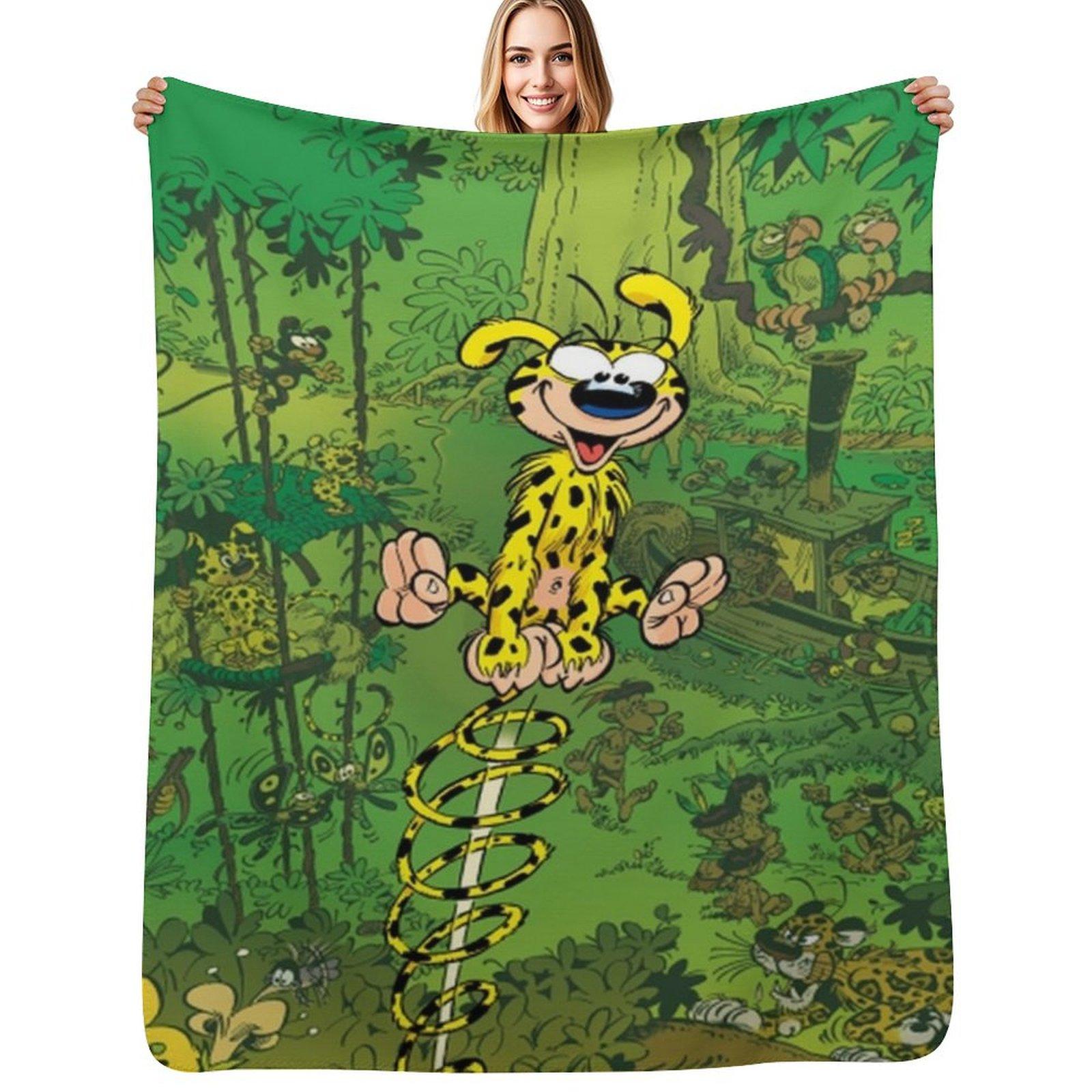 Marsupilami spring original Throw Blanket Wrinkle Resistant Lightweight Blanket 102x76cm(40x30in)