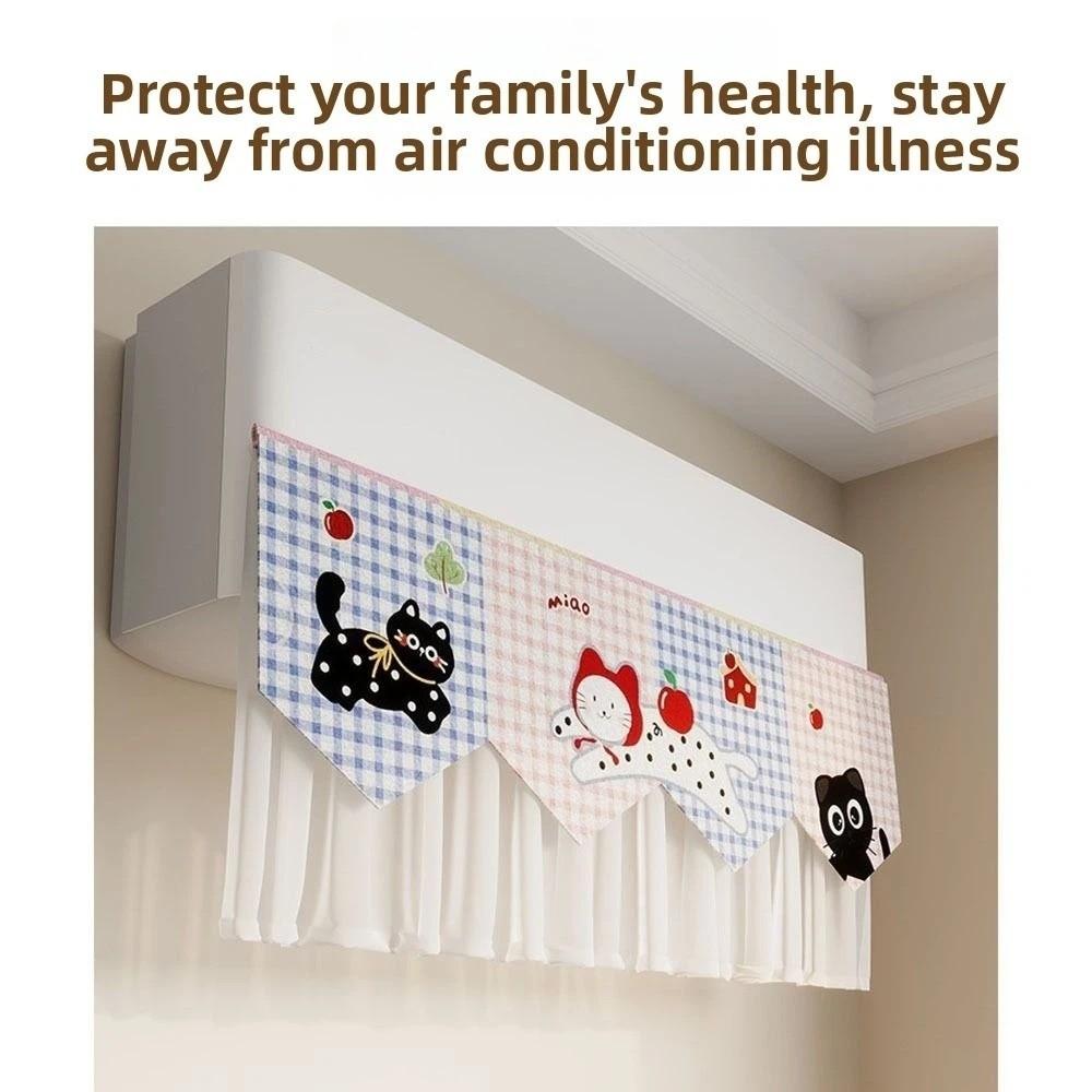 Anti-Direct Blowing AC Wind Deflector Curtain Self-Adhesive Air Outlet Cover  Bedroom