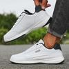 Men's Casual Sneakers Outdoor Breathable Light Bottom Running Shoes Mens Pu Leather Sports Shoe Non-Slip Footwear Tennis for Men