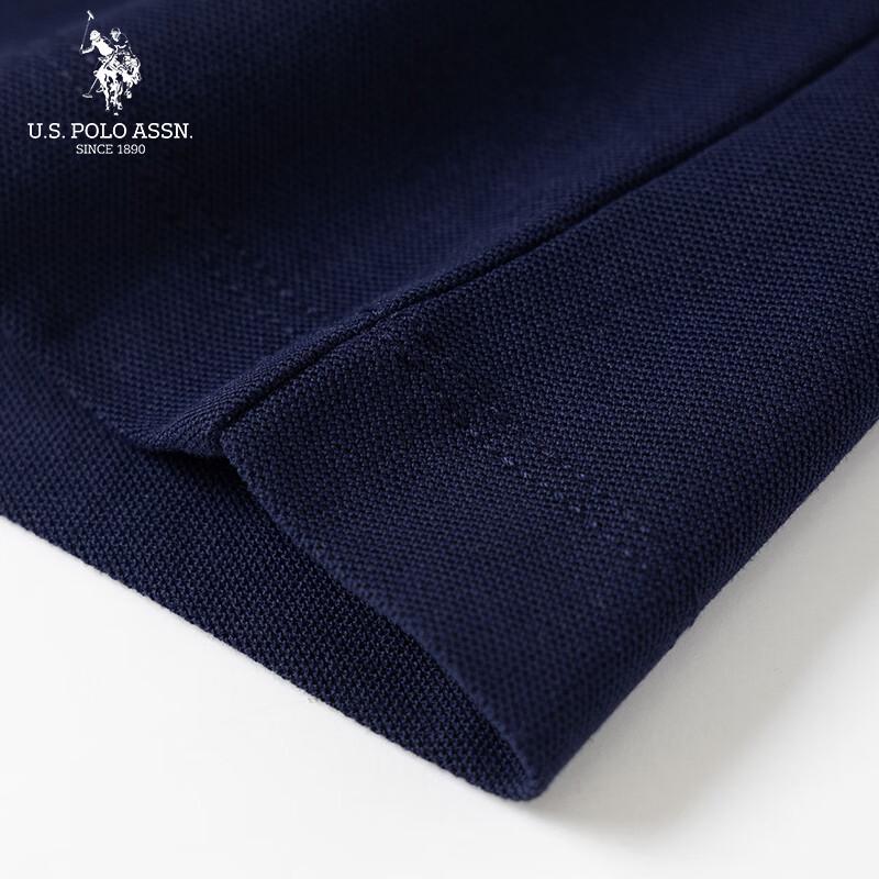 U.S. Polo Assn. Damen Maxikleid mit Kapuze und Polokragen