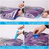 1Set Vacuum Compression Bag With Hand Pump For Clothing Sorting Bedding Space Saving Sealed Bag Combination Wardrobe Organizer