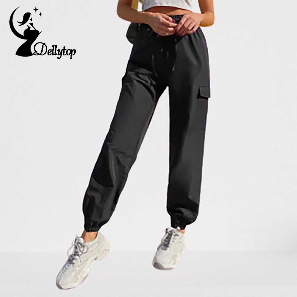 Jogging casual da donna Comodi pantaloni a vita alta rilassati-fit Coulisse  Pantaloni della tuta Running con tasca acquista in modo economico —  spedizione gratuita, recensioni reali con foto — Joom