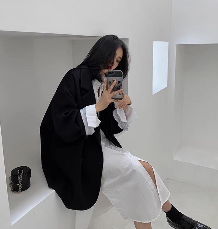 Women's Casual Blazer: 2025 Korean Style - Versatile, Drop Shoulder