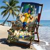 Custom Name Personalized Neymar Jr Print Beach Towel, for Trip Camping Beach Party Home Decor, Birthday Gift for Family & Friends