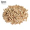 Puntos DIY 100Pcs Natural Wood Round Ball Spacer Beads Craft Jewelry Clothes Decor