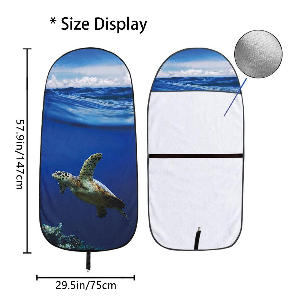 Front Car Seat Towel Cover: All-Season Gym & Workout Protector, Universal Fit.