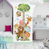 1PC Kindergarten Decoration Cartoon Growth Ruler Removable Height Ruler Nursery Decals Animal Waterproof Wall Stickers Kids Room