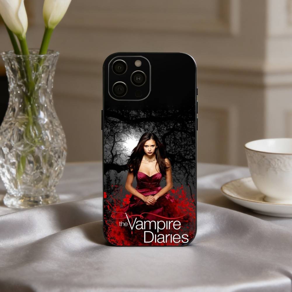 D-drama mysterious The V-Vampires D-Diaries Phone Case For iPhone 17pro, 16,15,14,13,12,11 X XR Plus,Others Soft Black Cover