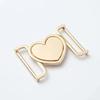 1pcs Alloy Metal Heart Buckle Decorative Belt Buckle Fastener for Coats Leather Craft Backpack Strap Webbing