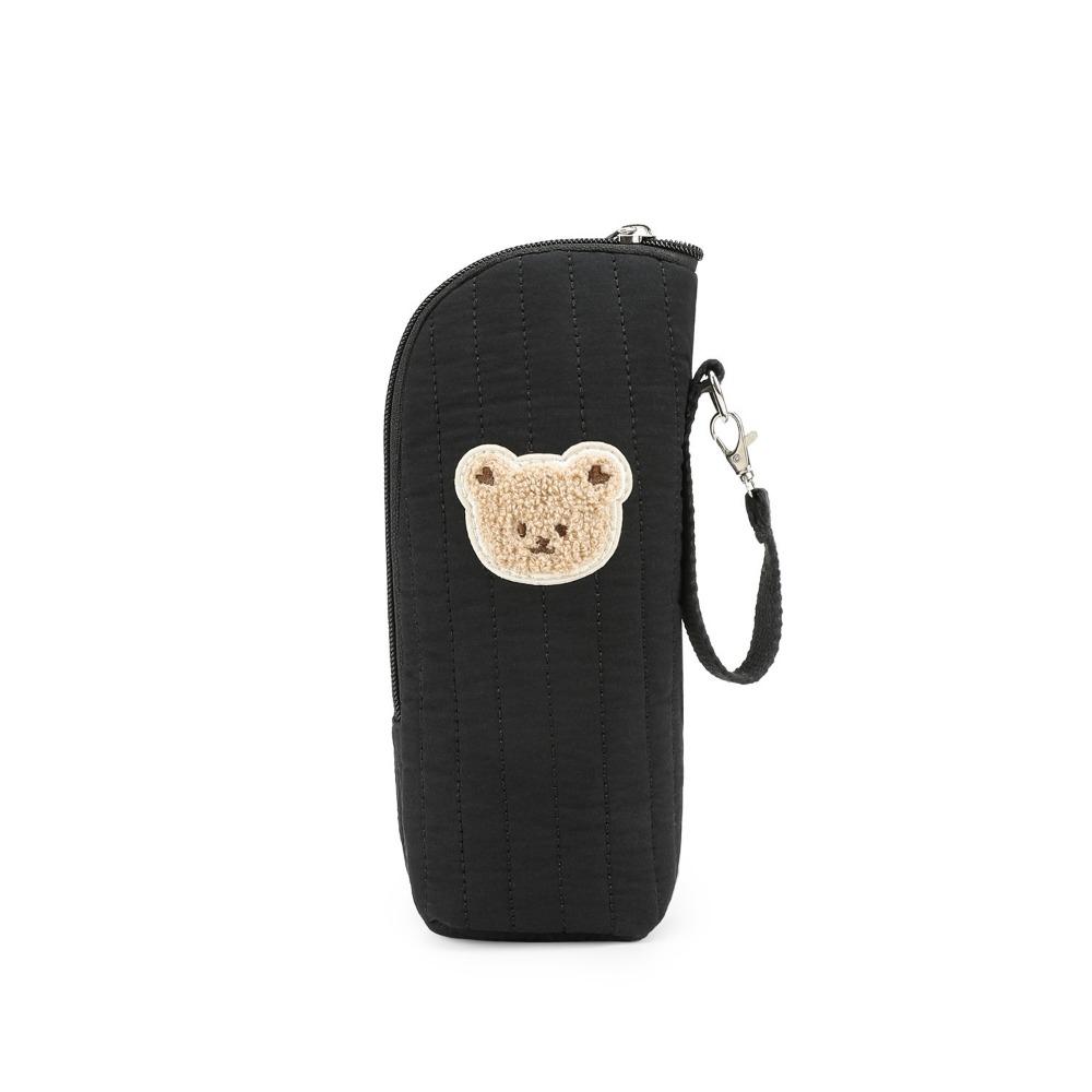 

Portable Design Bear Thermal Bottle Bag With Handle Breastmilk Cooler Bag Baby Feeding чёрный