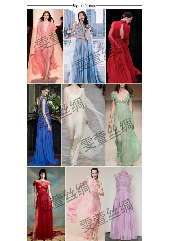 Chiffon di Vera Seta Largo 6 mm: Tessuto di Seta di Gelso Trasparente per Foulard, Vestiti Estivi e Abiti da Sera