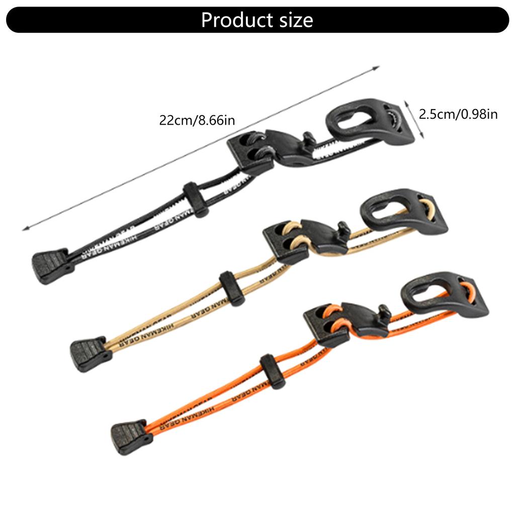 Outdoor Backpack Expansion Buckle Extended Webbing Clip Outdoor Bag Fixed Rope Adjustable Thick Elastic Rope Enduring
