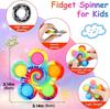 Colorful Bubble Gyro Fidget Spinner Finger Bouncing Toy Pressing Bubble Spinner ADHD Children's Anxiety Relieves Stress