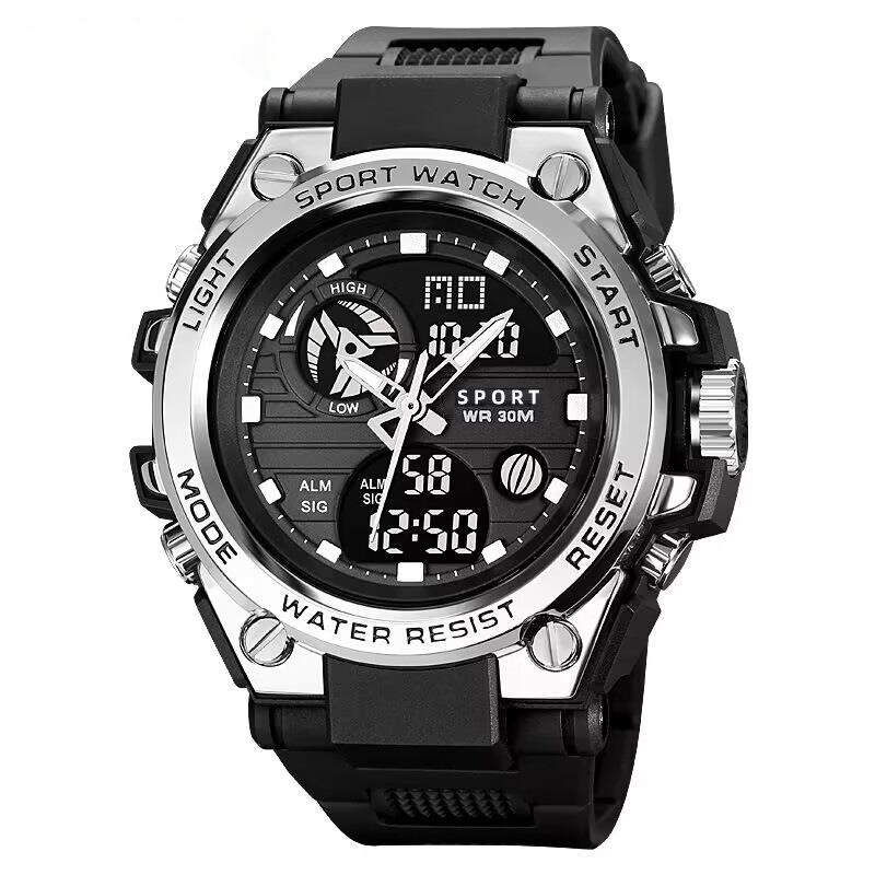 Electronic Watch Male Model Student Junior High School Youth Multi-functional Sports Male Model Luminous Electronic Watch