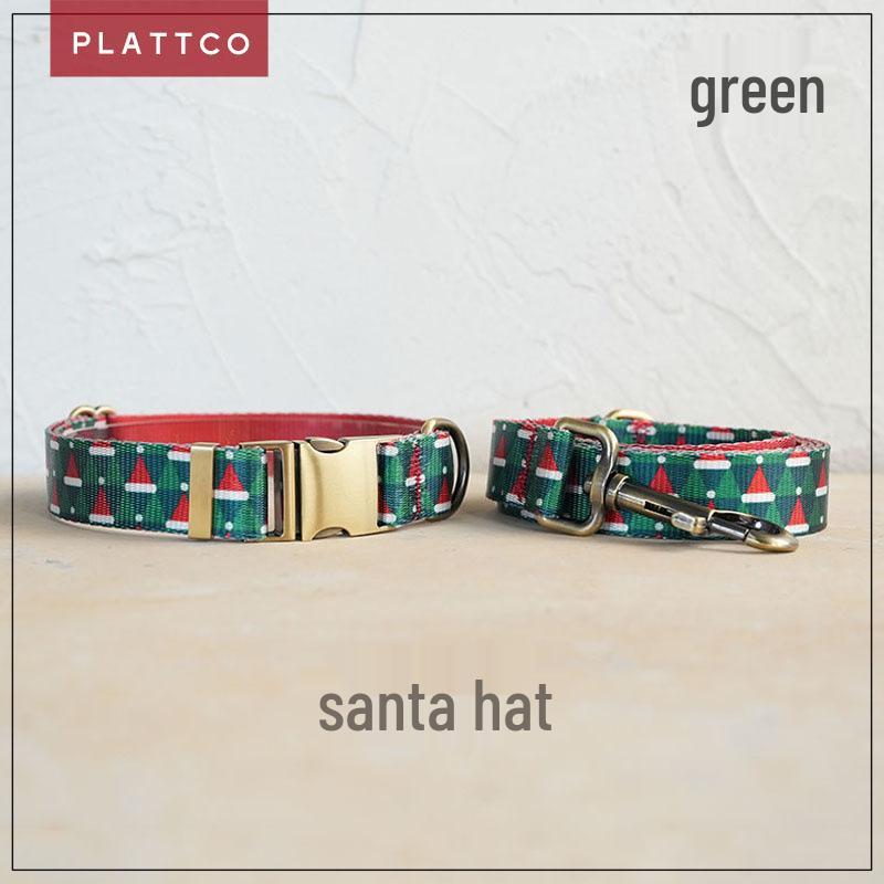 PLATTCO Soft & Comfortable Pet Dog Collar and Leash Set with Metal Buckle, PDC340 Small