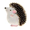 Enamel hedgehog brooch, fashionable clothing accessory, brooch, decoration, fixation, anti glare accessory