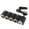Universal Car Charger 12V 24V 4 Way Car Multi Socket Auto Splitter Power Charger Car Adapter Dual USB Car Charger