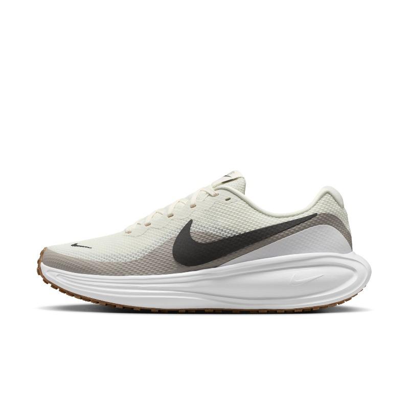 

Мужские дышащие профессиональные беговые кроссовки Nike для весны, с амортизацией для дороги - NIKE REVOLUTION 8 HJ9198 40.5 серый/белый