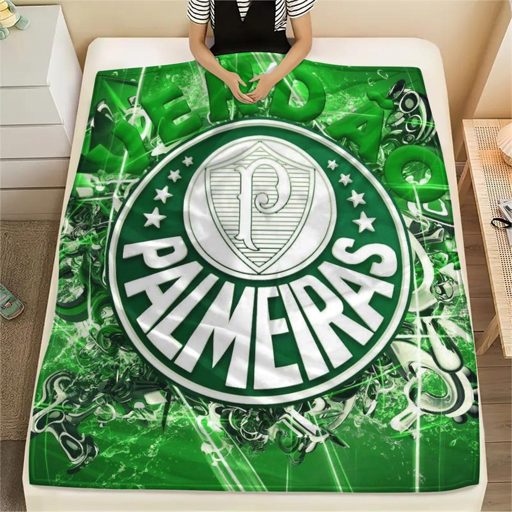 Palmeiras FC Pattern Flannel Blanket, High Quality Comfortable for All Seasons, Home Decor, Warmth and Comfort, Perfect for Gifts.