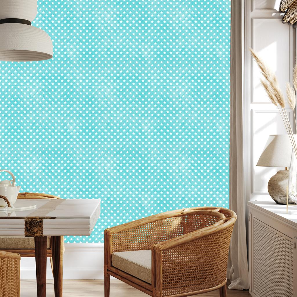Celadon Stars Wallpaper, Celadon Center for Living Room and Bedroom 50x1000