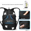 JINSHIWQ Travel Backpack, Commuter Bag, 16.1-inch Laptop Backpack, Bookbag, Black