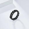 6mm Stainless Steel Rings for Women Classic Silver/Gold/Black Color Chain Ring Jewelry Men