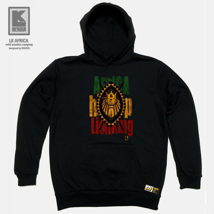 Doldol Lk-Africa_Hoody-03 Lk Africa Camping Travel Outdoor Character Hoodie Black/S