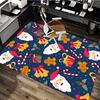 Christmas Santa Claus Chair Mat - Anime Cartoon Design, Non-Slip Rug for Office, Home Decor, Living Room, Bedroom, Game Room & Dormitory Carpet, Festi