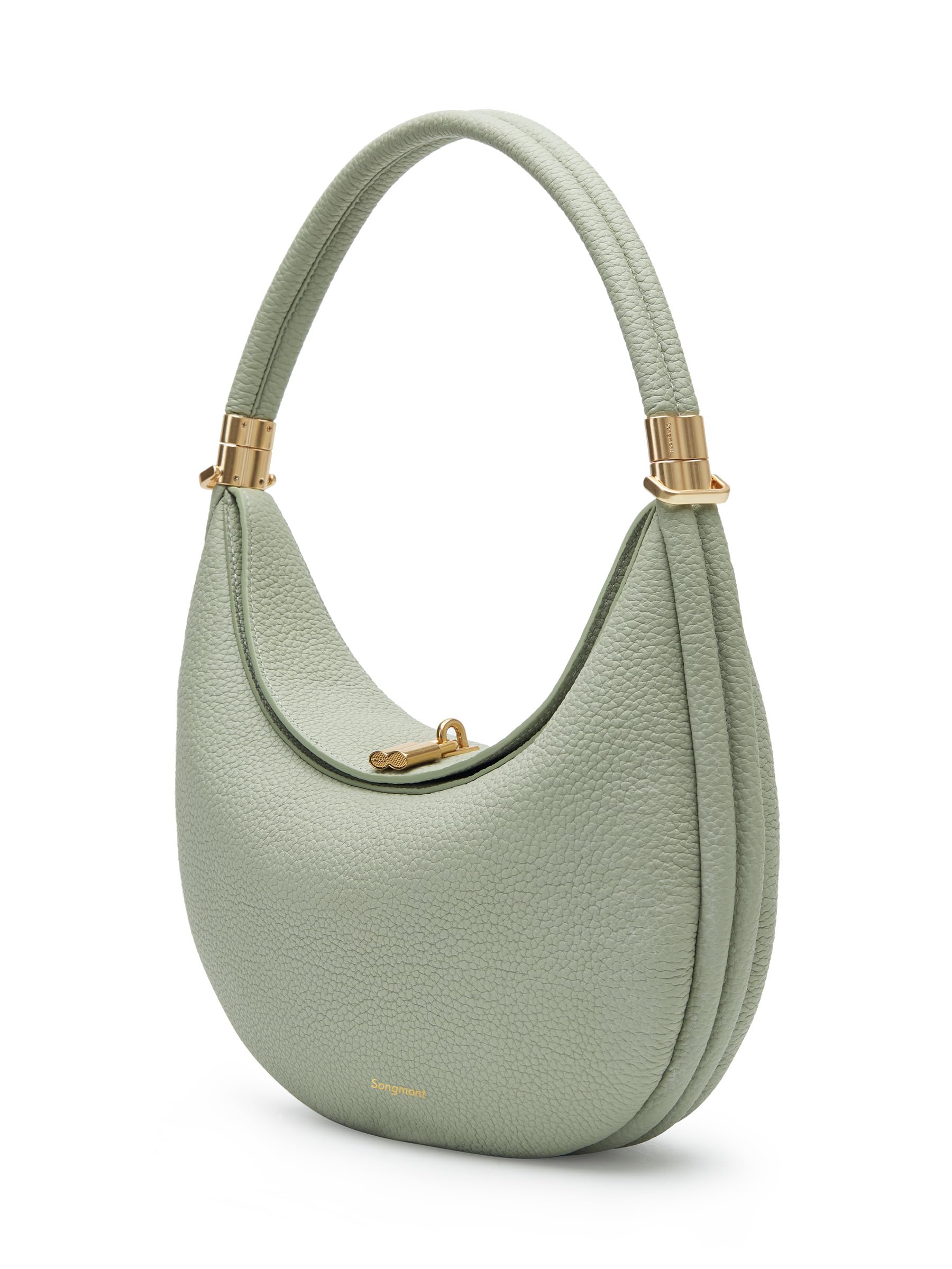 

Luna Bag Half Moon Bag Luxury Full Grain Leather Crescent Handbag Genuine Leather Brand Black Leather Luna Bag 4way M [Songmont] Women s (Jadeide)