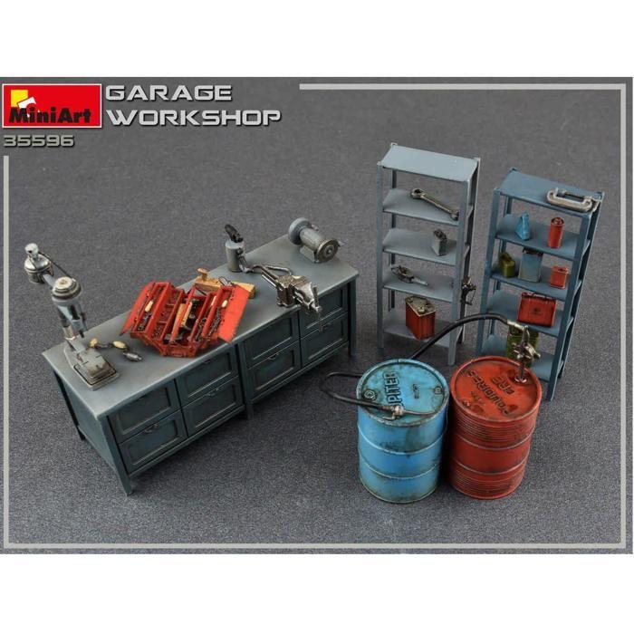 Accessoires de dioramas : atelier de garage