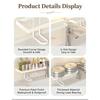 60CM Bathroom Washbasin Stainless Steel Storage Rack Multifunctional Grid Sink Storage Rack Waterproof and Rust Resistant