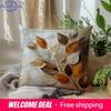 Vikama Nordic Leaf Three-Dimensional Print Design Pillow Cover, Bedroom, Bedside Pillowcase, Soft And Comfortable Home Decor