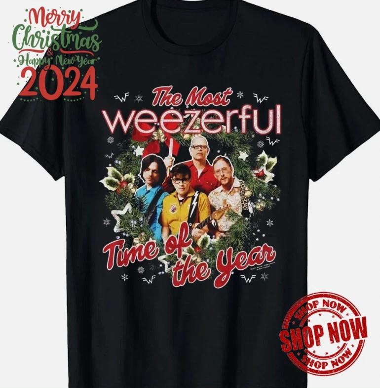 

WEEZER WEEZERFUL T-Shirt Time of the Year Christmas Music Tee S