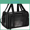 Pvc Pet Carrier Bag With Breathable Mesh Expandable Foldable For Cats And Dogs