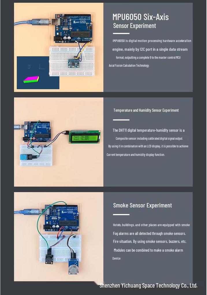 Arduino Uno R3 Beginner's DIY Electronic Kit with Sensor Development Board