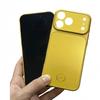 Men's Exclusive Business Golden AG Glass Case For iPhone Air 17 16 15 14 Plus 13 12 Pro Max Magnetic Trending Protective Cover