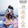 Siamese Cat Personalized Text Blanket Multi-purpose Customizable Blanket Warmthful Decor for Livingroom Seaside Sofa Chair Four Seasons Multipurpose