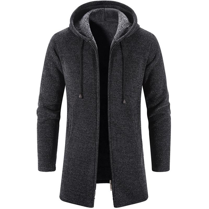 

Autumn And Winter Cashmere Men s Cardigan Chenille Outer Sweater Sweater Sweaters Coat Windbreaker XL темно серый