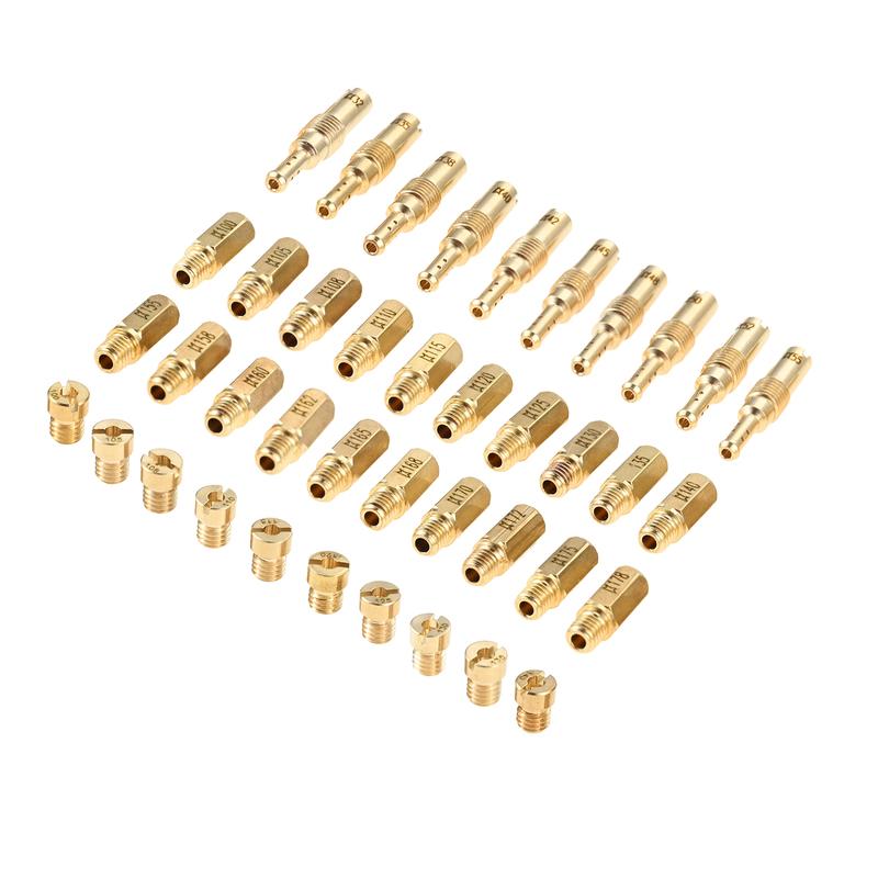 40Pcs Motorcycle Carburetor Main Slow Pilot Jet Kit for PWK Keihin OKO CVK SCL-2018090002-ZH-T-01/02 SCL-2018090001/03-ZH-T-0101