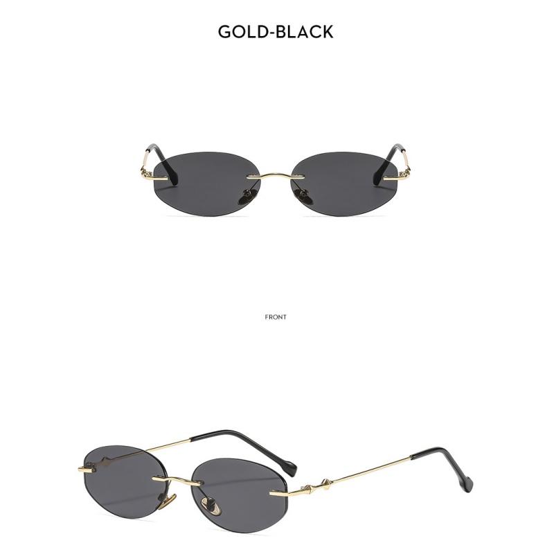 Ladies sunglasses, rimless oval sunglasses, personalized sunglasses