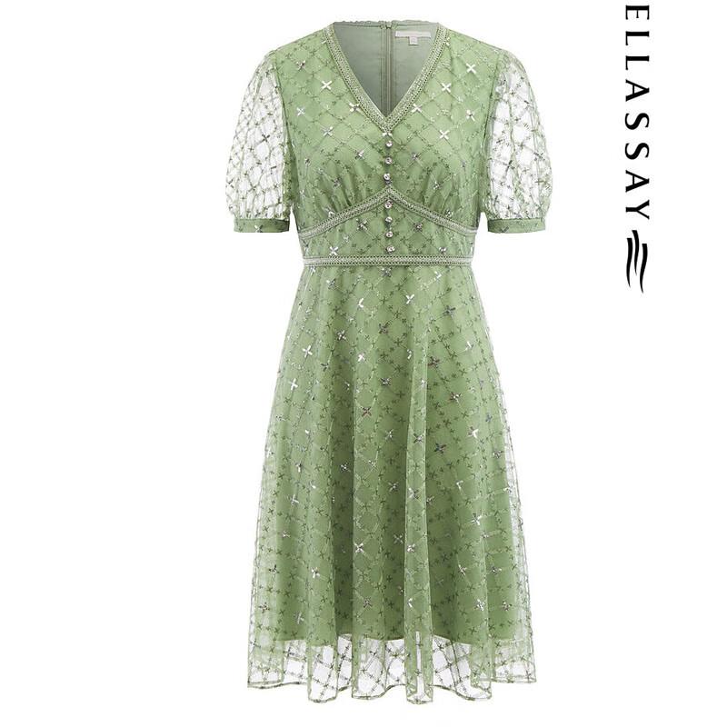 ELLASSAY French Sweet High-End Dress EWE332Y03300