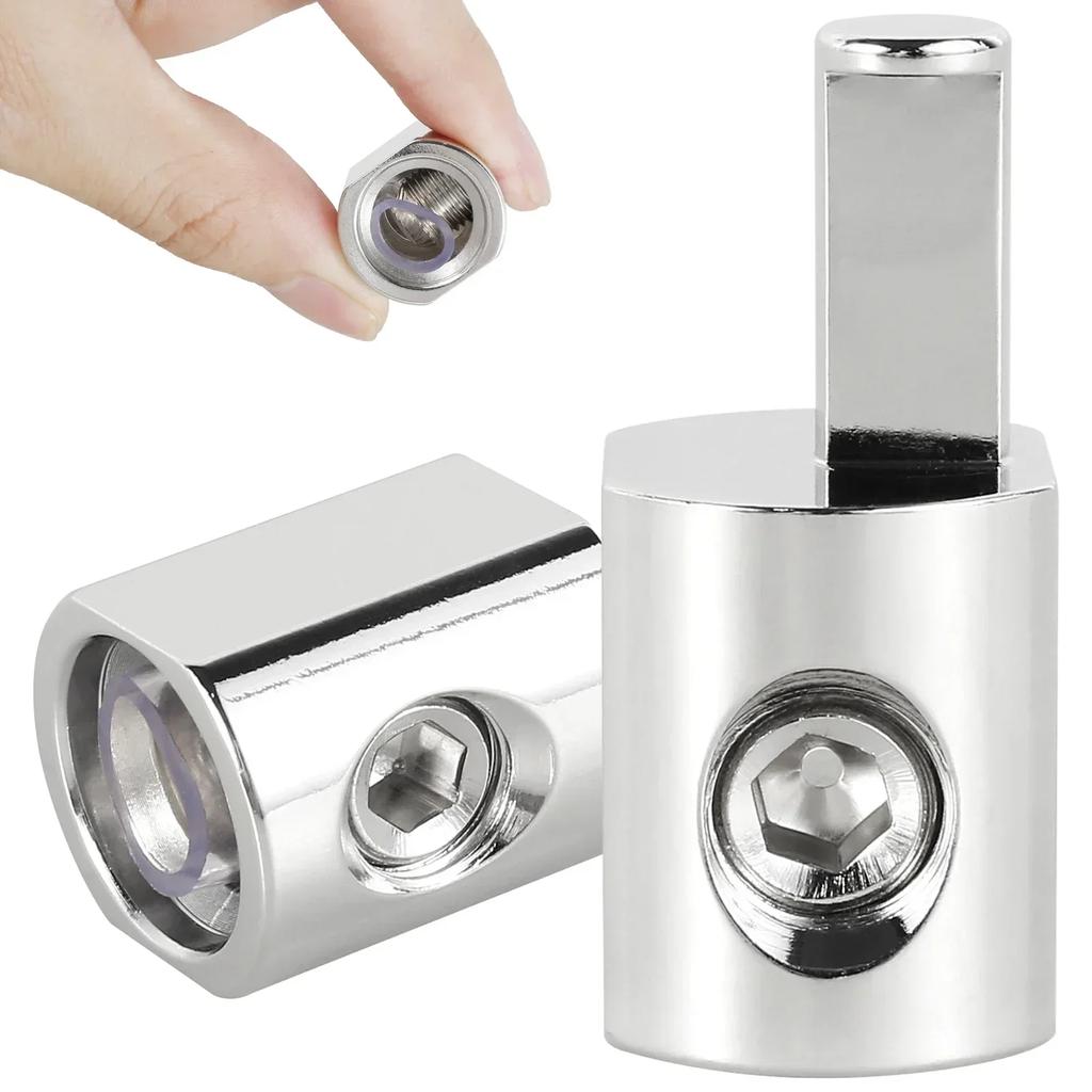 2 Stück Auto Audio 1/0 Gauge zu 0 Gauge Strom Massekabel Auto Audio Modifizierter Leistungsverstärker Reiner Kupferanschluss Stromversorgung