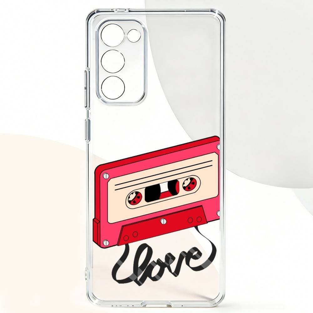 V-Video C-Cassette T-Tape Phone Case For Samsung Galaxy A,71,70,52,51,40,31,50,50S,30S,21S,12,10,Note20ultra Transparent Cover